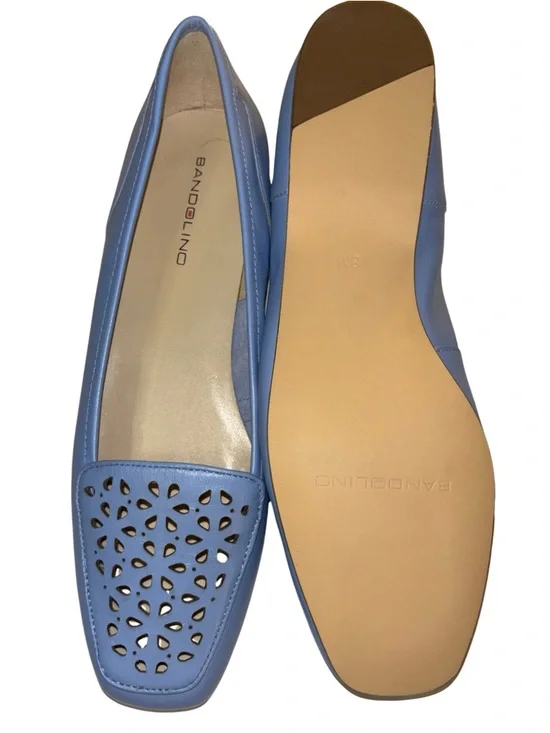 Bandolino Light Blue Laser Cut Loafers - Picture 6 of 11